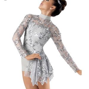 Weissman silver dance costume